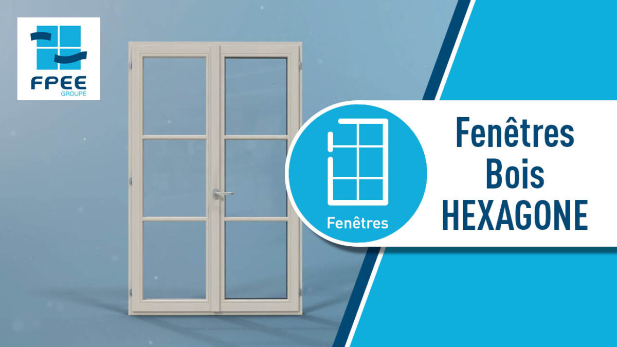 video fenetre bois hexagone